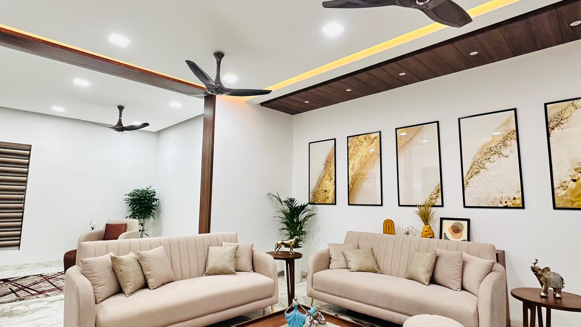 The reception room of a Cocoon-managed home in Kochi, kept ready between the owner's visits
